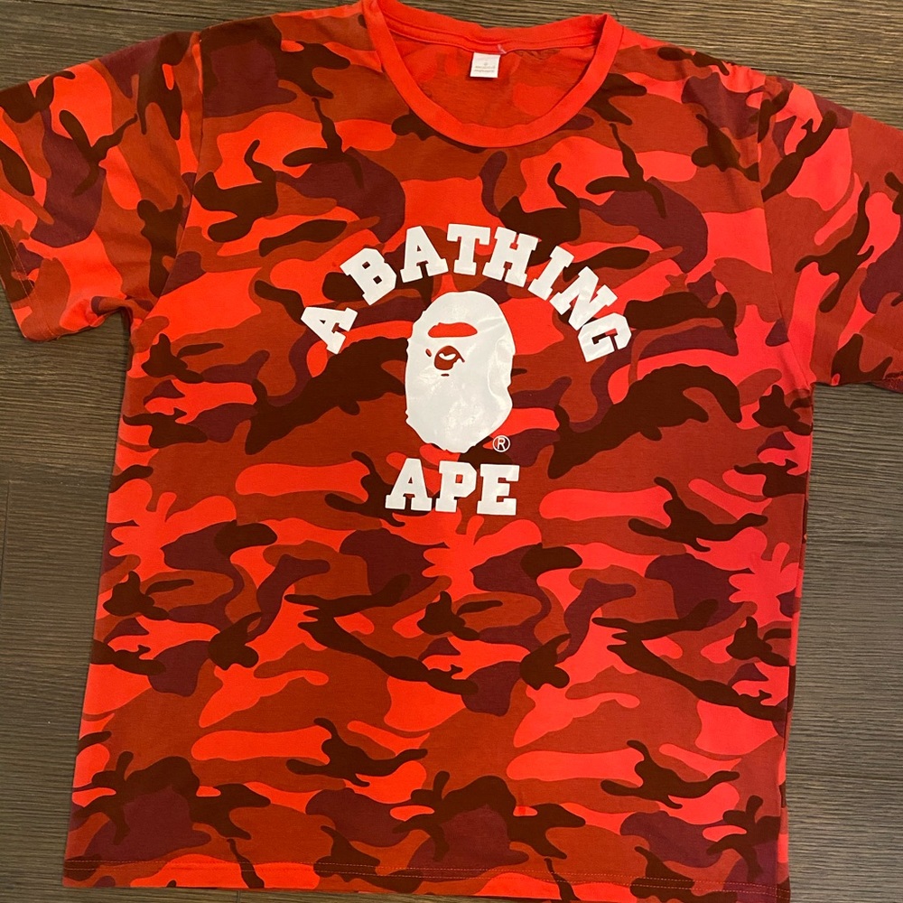 Red “Bathing Ape” T Shirt
